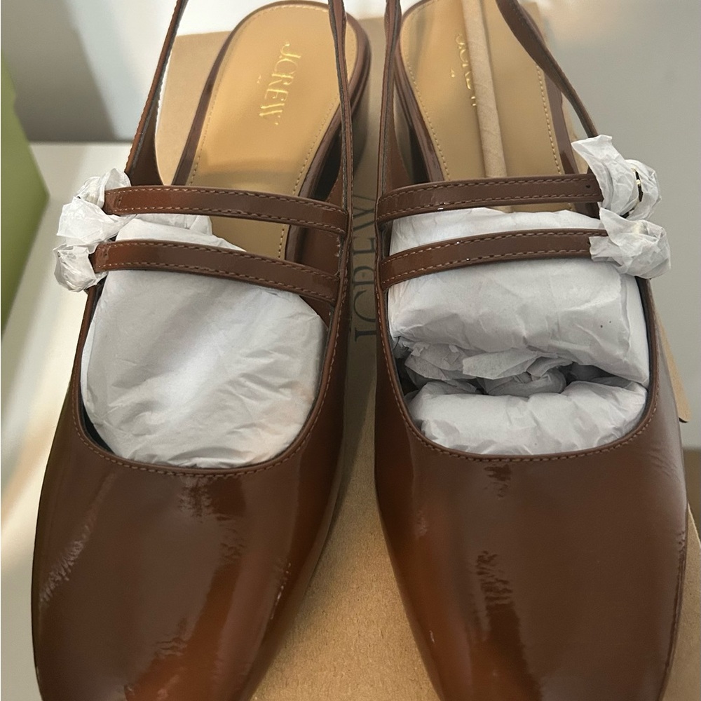 J Crew Mary Jane Slingback Shoes - Picture 2 of 2